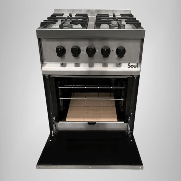 Cocina Industrial PEVI Soul 4 Hornallas – Acero Inoxidable 72 L - Image 2