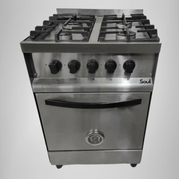 Cocina Industrial PEVI Soul 4 Hornallas – Acero Inoxidable 72 L - Image 3
